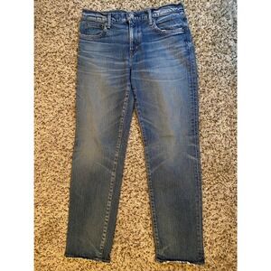 Moussy Vintage High Waisted Straight Leg Jeans Medium Wash 27 Made in Japan
